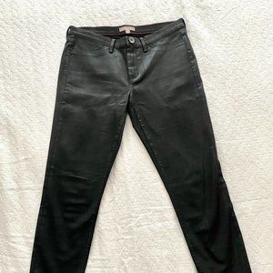 Banana Republic Black Coated Cotton Skinny Slim Leg Jeans Size 29